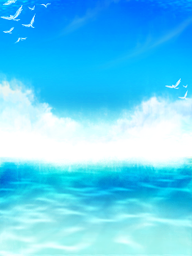 背景イラスト『空と海』  PandoraPartyProject