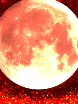 背景イラスト 赤い月 Pandorapartyproject